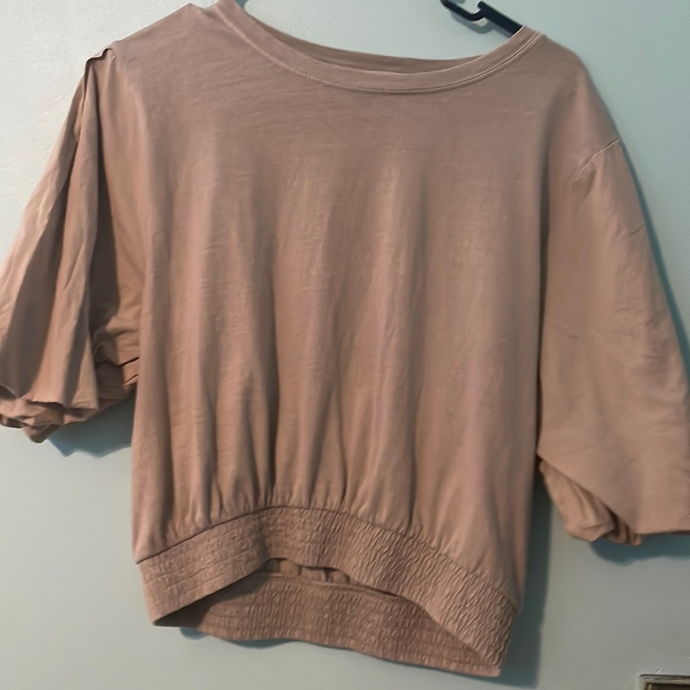 ZARA puffy sleeve crop-top